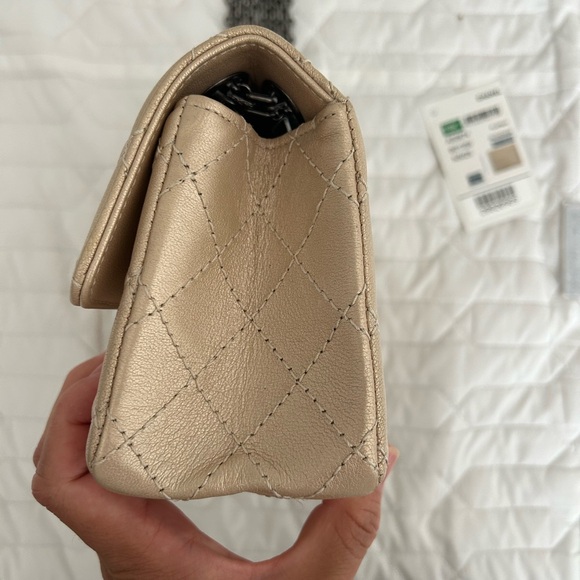 Chanel 2.55 mini beige - Picture 7 of 9